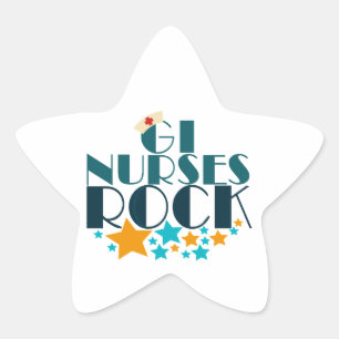 GI Nurses Rock Ster Sticker