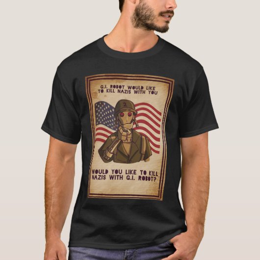 gi robot grappig t-shirt (Voorkant)