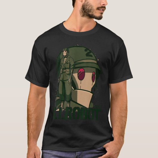 GI Robot Showmodellenmeisje T-shirt (Voorkant)