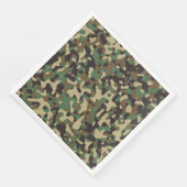 GI Soldier Camouflage Militaire Feest Servetten (Hoek)