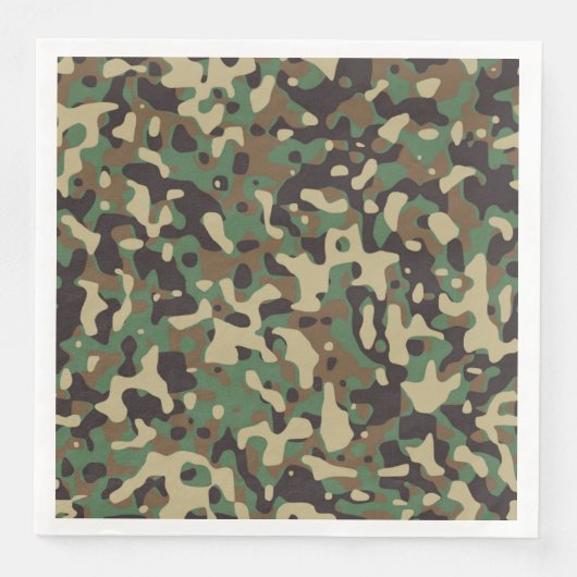 GI Soldier Camouflage Militaire Feest Servetten (Voorkant)