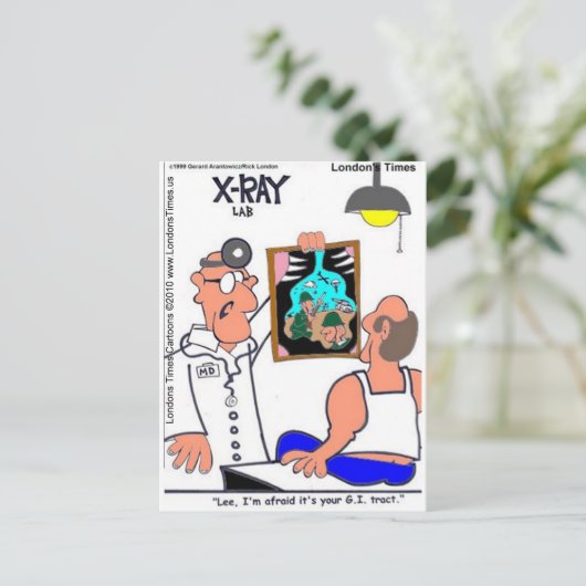 GI Tract Funny Gastrointestinale T - shirts Giften Briefkaart (Staand voorkant)