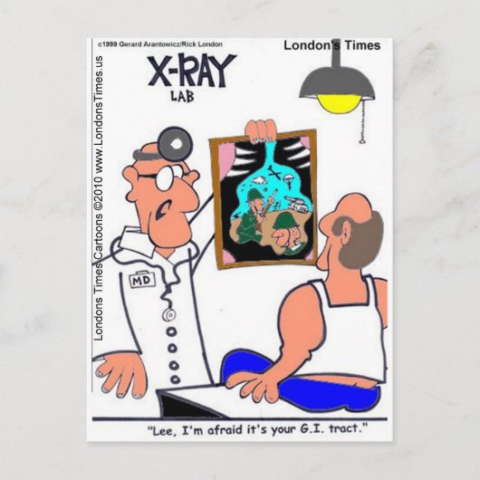 GI Tract Funny Gastrointestinale T - shirts Giften Briefkaart (Voorkant)