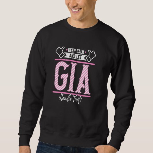 Gia Keep Calm en Gia Handle die Trui (Voorkant)