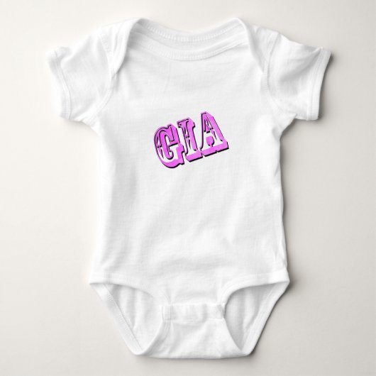 Gia Naam In Dimentionale Roze, Romper (Voorkant)