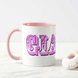 Gia, Roze naam Logo, Mok