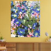 Giacometti - Blau Winden Canvas Afdruk (Insitu (Woonkamer))