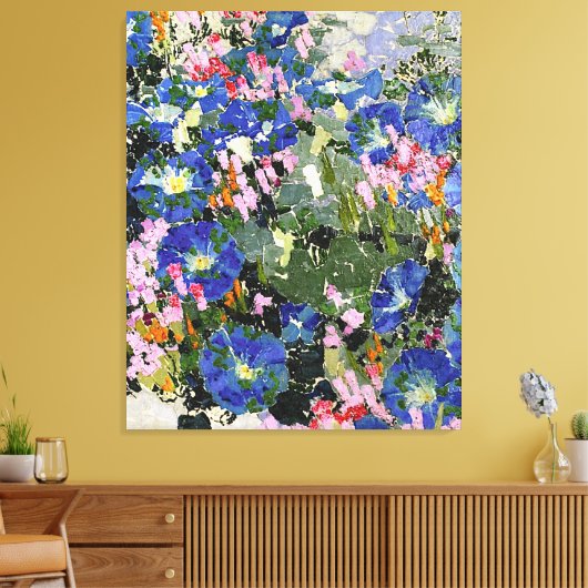 Giacometti - Blau Winden Canvas Afdruk (Insitu (Woonkamer))