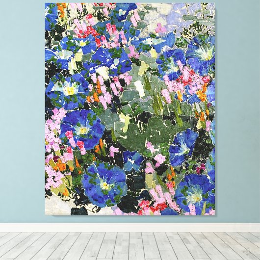 Giacometti - Blau Winden Canvas Afdruk (Insitu (Houten vloer))