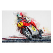 Giacomo Agostini Perfect Poster (Voorkant)