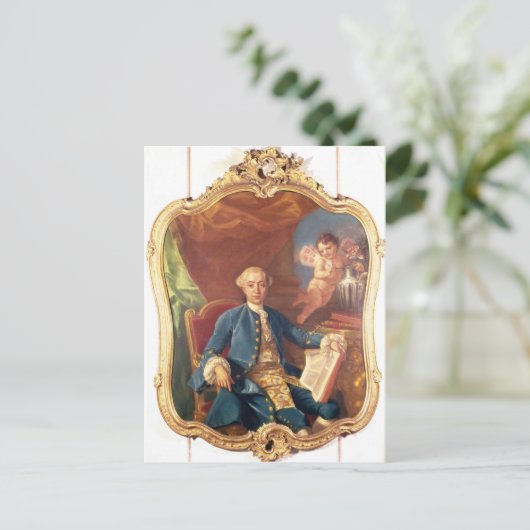 Giacomo Casanova Briefkaart (Staand voorkant)