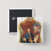 Giacomo Casanova Vierkante Button 5,1 Cm (Voorkant /achterkant)