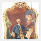 Giacomo Casanova Vierkante Sticker (Voorkant)
