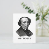 Giacomo Meyerbeer, zwart Briefkaart (Staand voorkant)