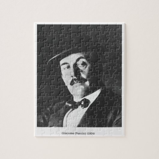 Giacomo Puccini (1858-1924) 1924 (fotolitho) (b/w Legpuzzel (Verticaal)