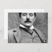Giacomo Puccini Briefkaart (Voorkant / Achterkant)