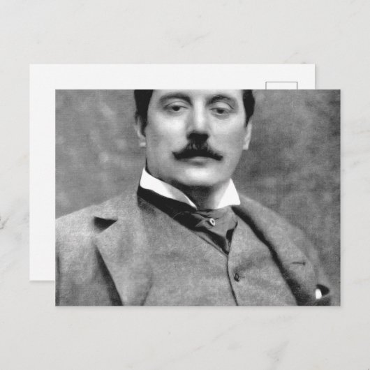 Giacomo Puccini Briefkaart (Voorkant / Achterkant)