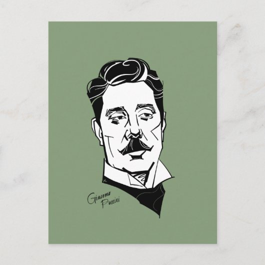 Giacomo Puccini Briefkaart (Voorkant)
