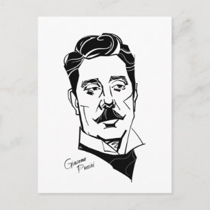 Giacomo Puccini Briefkaart