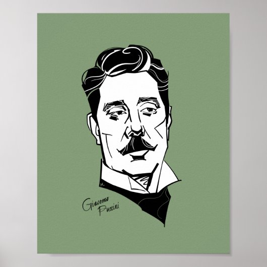 Giacomo Puccini Poster (Voorkant)