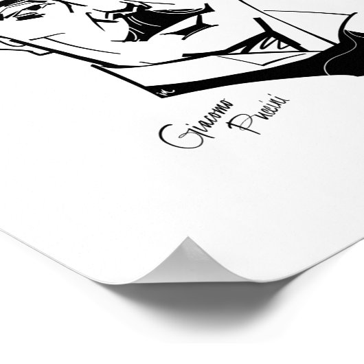 Giacomo Puccini Poster (Hoek)