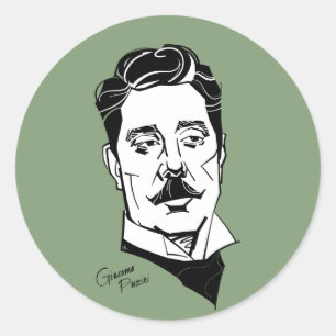 Giacomo Puccini Ronde Sticker