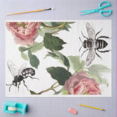 GIan Floral Bee Elements Decoupage Sheet Tissuepapier (Craft)