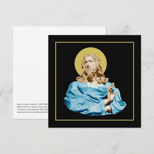 Gian Lorenzo Bernini Buste van Christus 1679 (Voorkant / Achterkant)