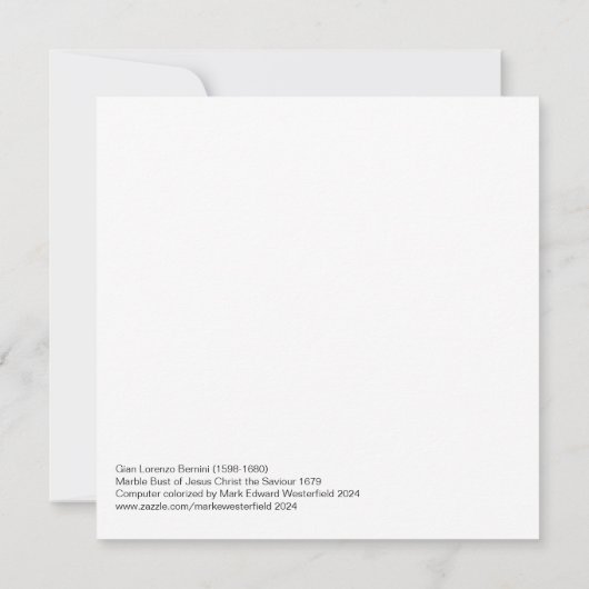 Gian Lorenzo Bernini Buste van Christus 1679 (Achterkant)