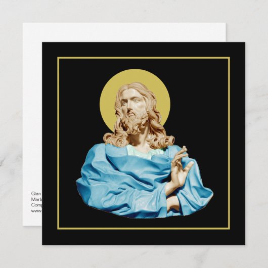 Gian Lorenzo Bernini Buste van Christus 1679 (Voorkant / Achterkant)