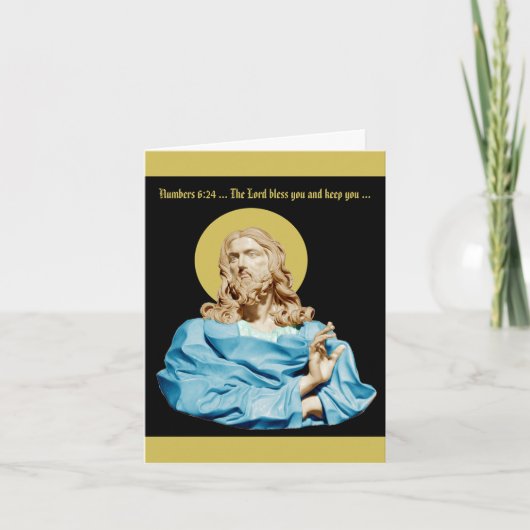 Gian Lorenzo Bernini Buste van Christus 1679 Bedankkaart (Voorkant)