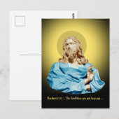 Gian Lorenzo Bernini Buste van Christus 1679 Briefkaart (Voorkant / Achterkant)