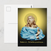 Gian Lorenzo Bernini Buste van Christus 1679 Briefkaart (Voorkant / Achterkant)