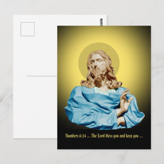 Gian Lorenzo Bernini Buste van Christus 1679 Briefkaart (Voorkant / Achterkant)