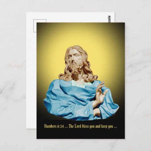 Gian Lorenzo Bernini Buste van Christus 1679 Briefkaart (Voorkant / Achterkant)