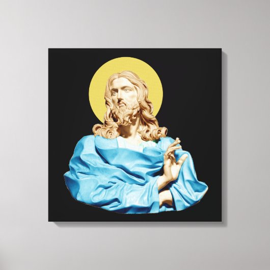 Gian Lorenzo Bernini Buste van Christus 1679 Canvas Afdruk (Voorkant)