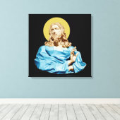 Gian Lorenzo Bernini Buste van Christus 1679 Canvas Afdruk (Insitu (Houten vloer))