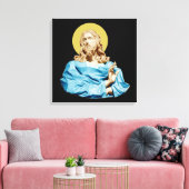 Gian Lorenzo Bernini Buste van Christus 1679 Canvas Afdruk (Insitu (Woonkamer))