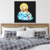 Gian Lorenzo Bernini Buste van Christus 1679 Canvas Afdruk (Insitu (Slaapkamer))