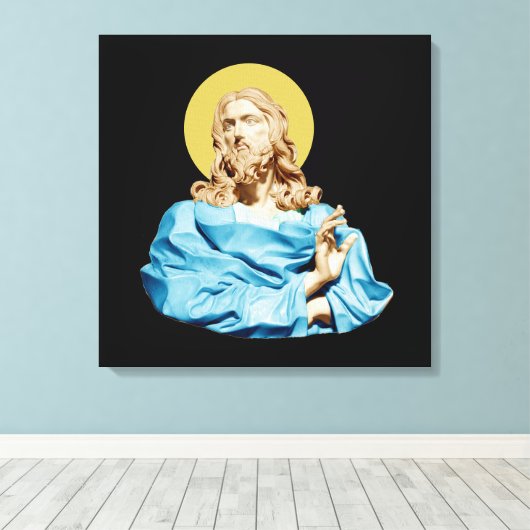 Gian Lorenzo Bernini Buste van Christus 1679 Canvas Afdruk (Insitu (Houten vloer))