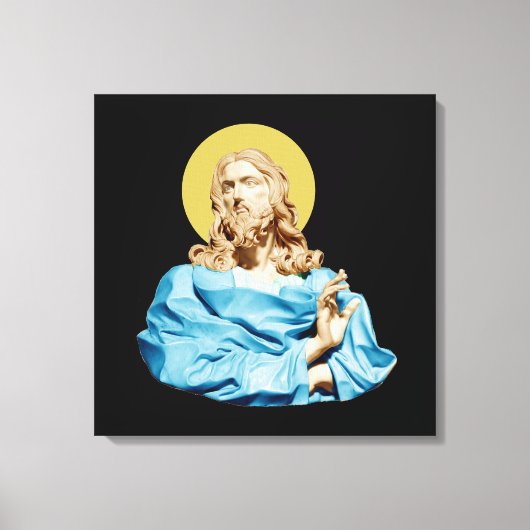 Gian Lorenzo Bernini Buste van Christus 1679 Canvas Afdruk (Voorkant)