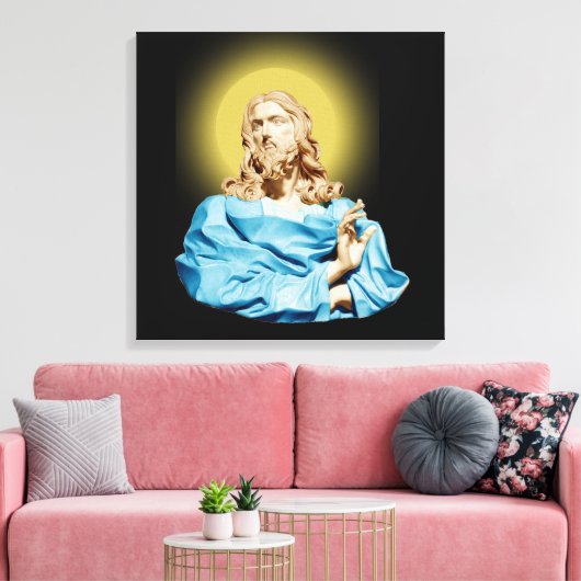 Gian Lorenzo Bernini Buste van Christus 1679 Canvas Afdruk (Insitu (Woonkamer))