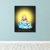 Gian Lorenzo Bernini Buste van Christus 1679 Canvas Afdruk (Insitu (Houten vloer))