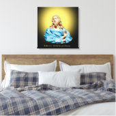 Gian Lorenzo Bernini Buste van Christus 1679 Canvas Afdruk (Insitu (Slaapkamer))