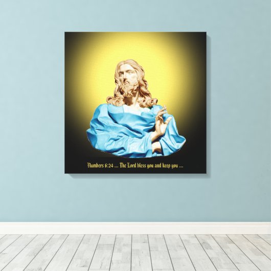 Gian Lorenzo Bernini Buste van Christus 1679 Canvas Afdruk (Insitu (Houten vloer))