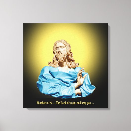 Gian Lorenzo Bernini Buste van Christus 1679 Canvas Afdruk (Voorkant)