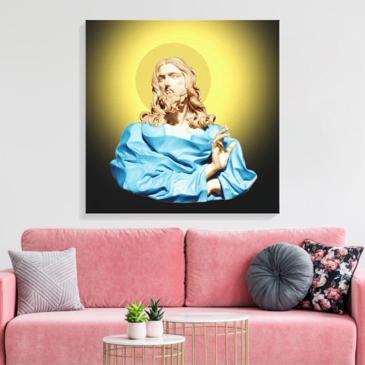 Gian Lorenzo Bernini Buste van Christus 1679 Canvas Afdruk (Insitu (Woonkamer))