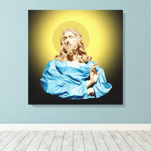 Gian Lorenzo Bernini Buste van Christus 1679 Canvas Afdruk (Insitu (Houten vloer))