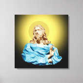 Gian Lorenzo Bernini Buste van Christus 1679 Canvas Afdruk (Voorkant)
