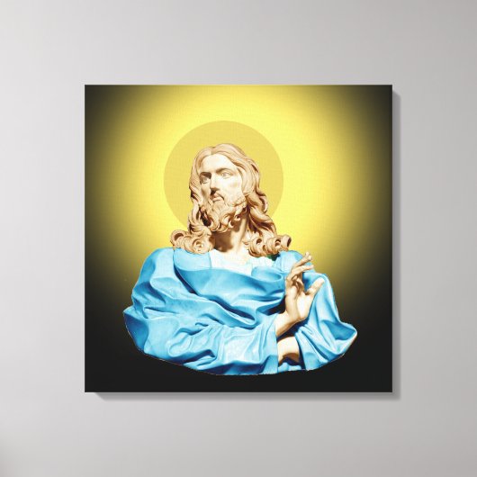 Gian Lorenzo Bernini Buste van Christus 1679 Canvas Afdruk (Voorkant)